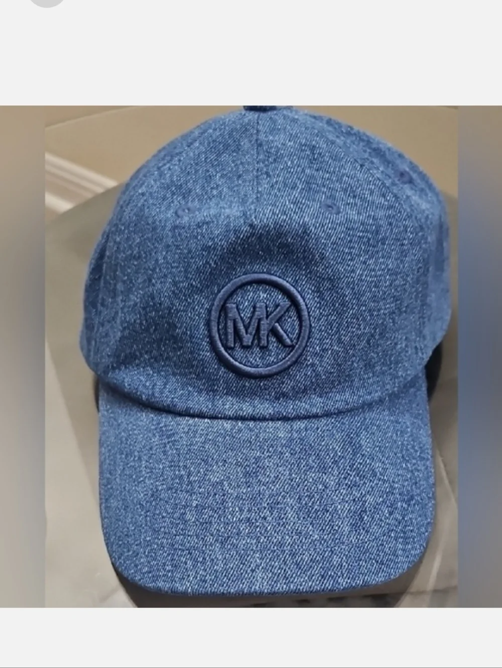 Michael Kors Womens Blue Denim Cap NWT - Picture 1 of 5
